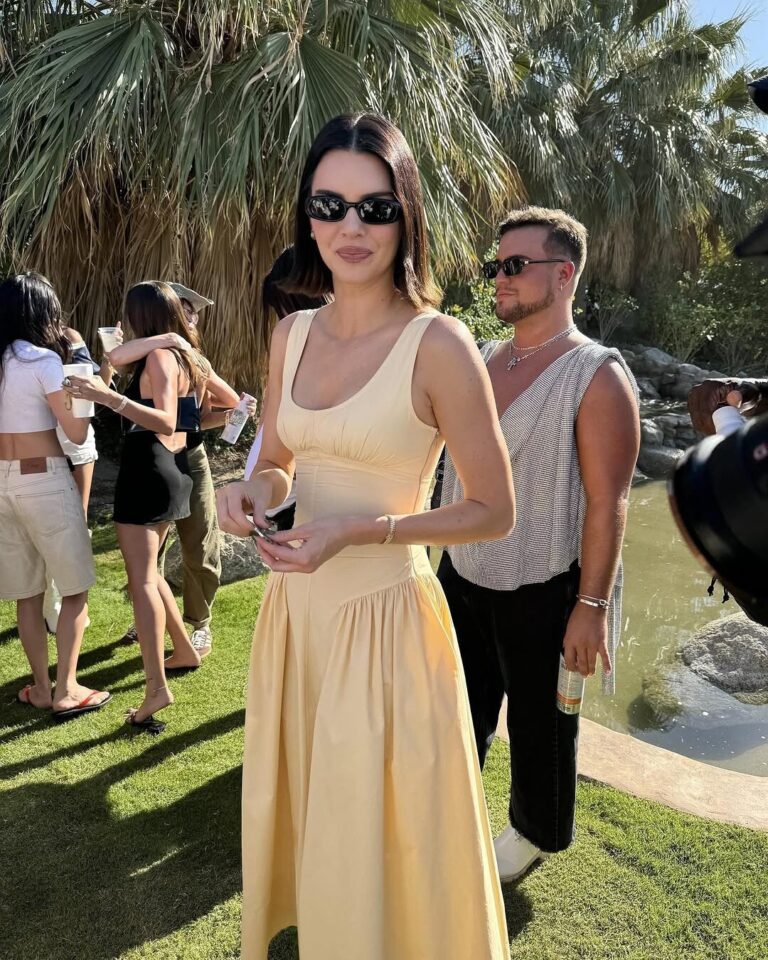 Kendall Jenner Defies Boho Chic at Coachella with an Unexpectedly Coquette Look