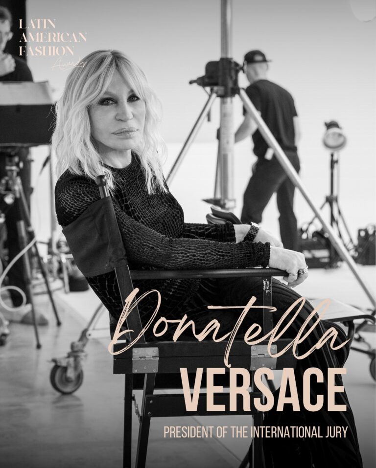 Donatella Versace to Lead the Jury at the Latin American Fashion Awards