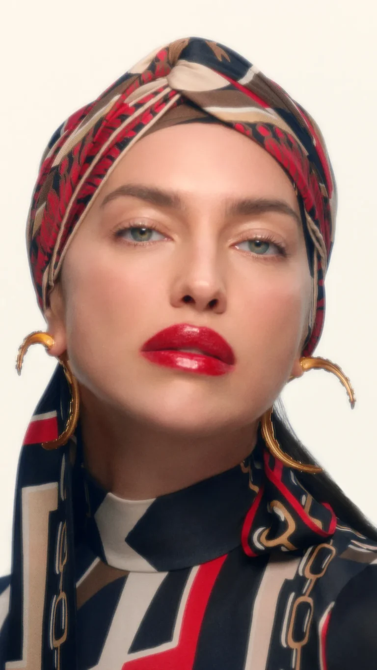 Pucci Holiday 2025: Irina Shayk Takes Center Stage in a Scarf-Driven Fantasy